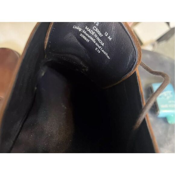 Cole Haan Men's Wayne Cap Toe Oxford Brogue Shoes British Tan 13 - Picture 10 of 10